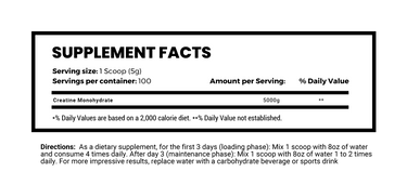 Creatine - 100 Servings (50% OFF)